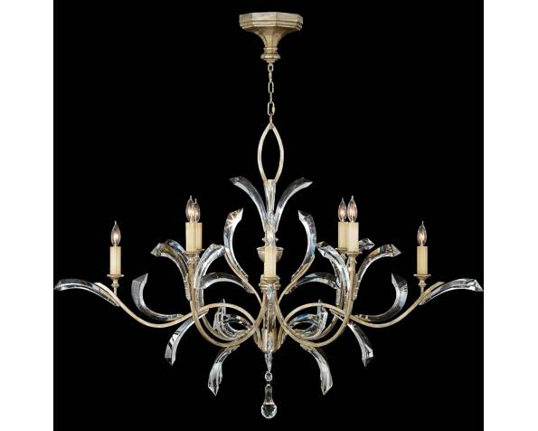 Beveled arcs chandelier